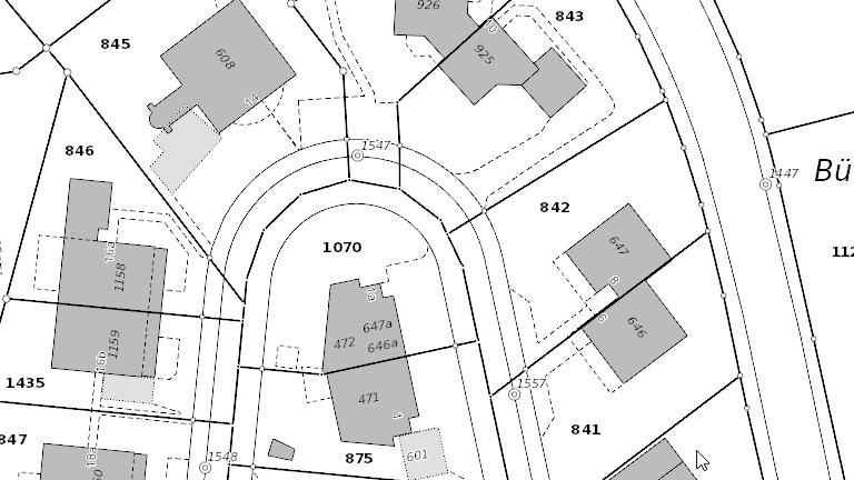 Geoinformation Geodaten, Grundbuchplan