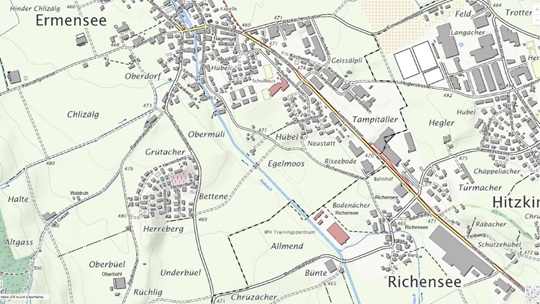 Abteilung Raumentwicklung, Orts- und Regionalplanung, Geodaten für die Ortsplanung