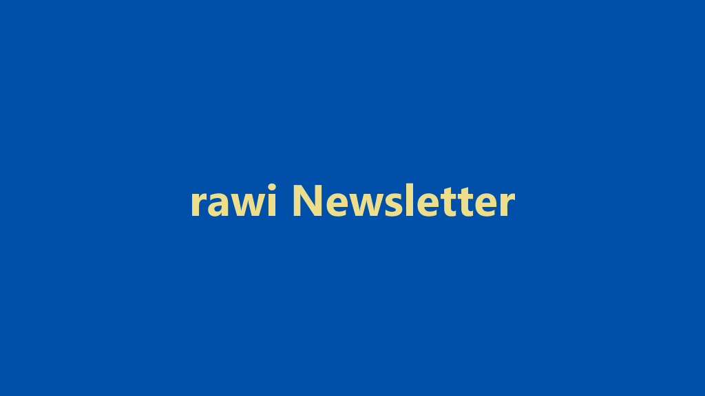 Newsletter, rawi Newsletter