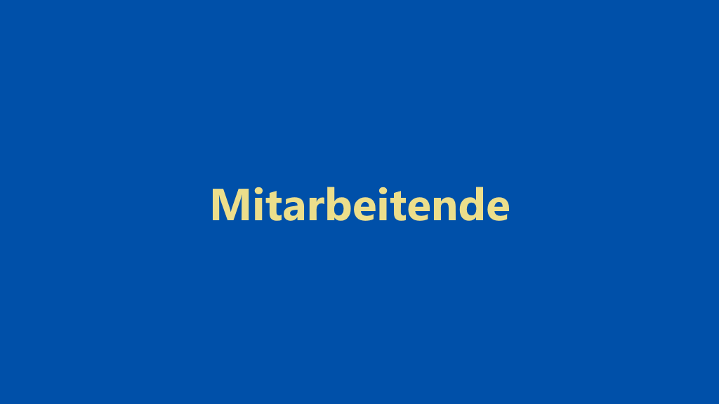 Organisation, Mitarbeitende